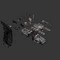 Weapons Sci-Fi Shipwreck 3d model