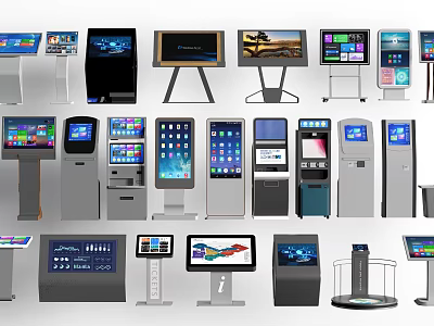 Smart Machines Featuring Interactive Terminals Digital Displays Self Service Kiosks And Touch Screens 3d model