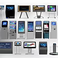 Modern all-in-one machine self-service machine number machine inquiry machine ticket machine 3d model