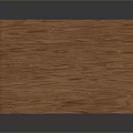 Wooden Modern Dining Table With Natural Grain Curved Edges And Sleek Support Legs