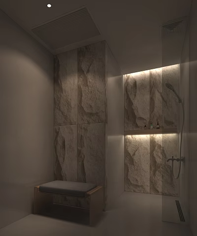Modern shower room 3d model Modern shower room 3d model