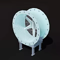 axial flow fan 3d model