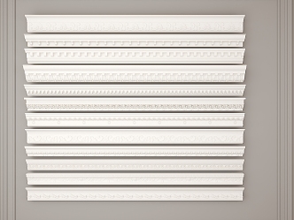 French plaster line 3d model