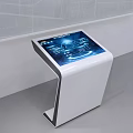 Modern All-in-One Simple Technology All-in-One Touch Screen Display 3d model