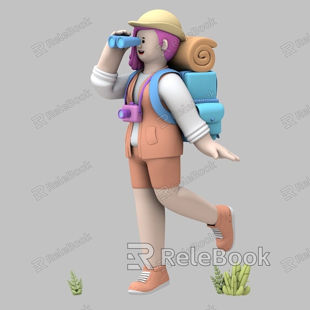 Hiking Anime Traveler model