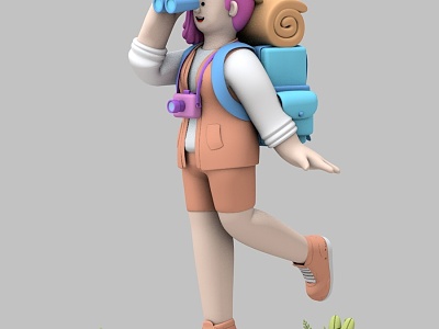 Hiking Anime Traveler model