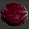 Fresh Radicchio Vegetable With Vibrant Red And White Leaves On Dark Background