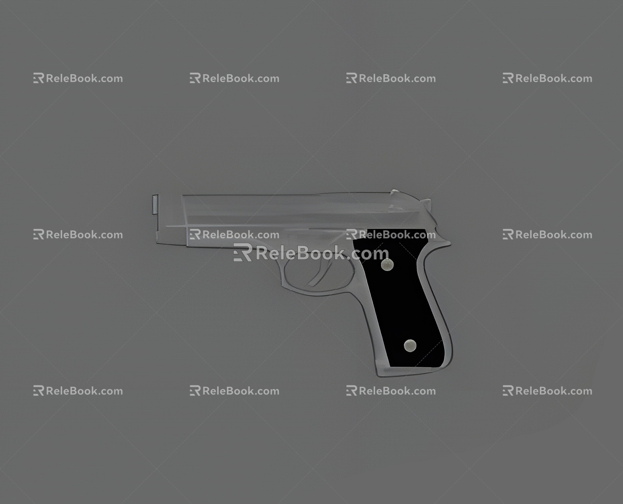 Cartoon Pistol Cartoon Gun Weapon Pistol Gun Firearms Animation Animation Movie 3d model