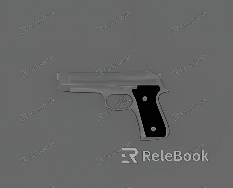 Cartoon Pistol Cartoon Gun Weapon Pistol Gun Firearms Animation Animation Movie model