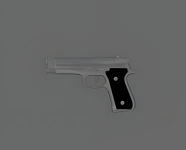 Cartoon Pistol Cartoon Gun Weapon Pistol Gun Firearms Animation Movie 3d model