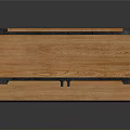 Stylish Wooden Cabinet With Upper Glass Doors Dark Frame Lower Drawers And Metal Handles