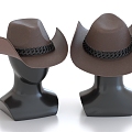 hat cowboy hat casual hat dummy model 3d model