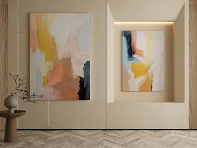 modern decorative painting 3d model