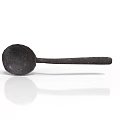 Black Metal Spoon For Kitchen Electrical Appliance Cooking Tool With Long Handle