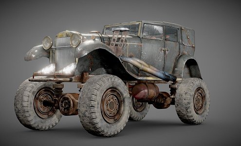 Monster Truck After Doom 3d model