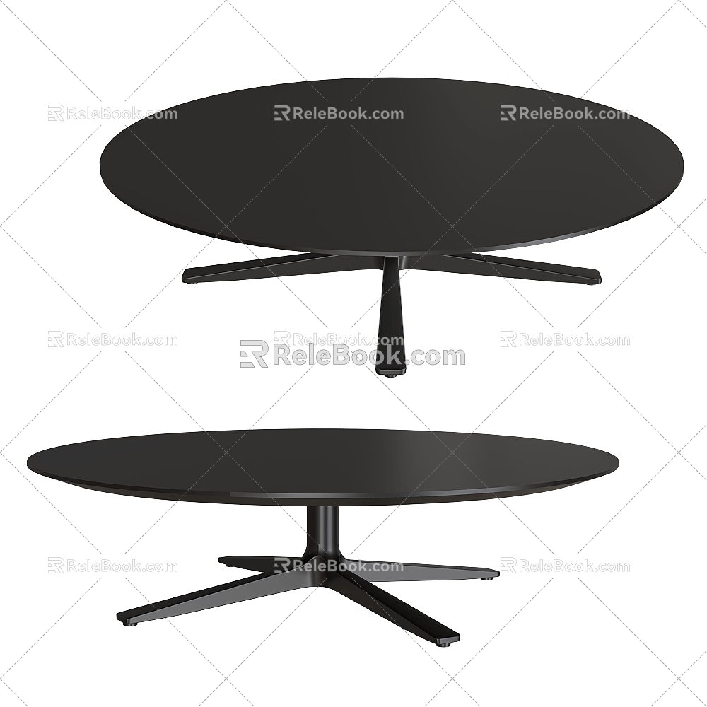 Prostoria modern Italian minimalist round coffee table 3d model