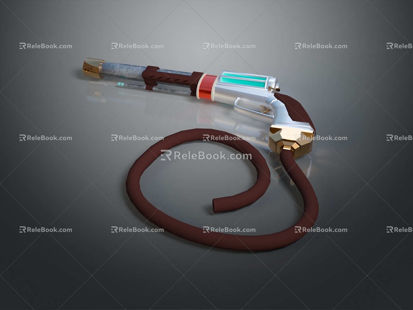 Gas station gas gun gas gun gas station equipment hardware 3d model