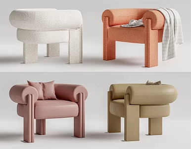 Modern Sofa Chair Leisure Chair 3d model