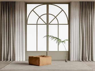 Modern Curtains 3d model