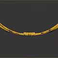 Traditional Ornate Golden Headdress With Red And Green Gemstone Embellishments Intricate Design