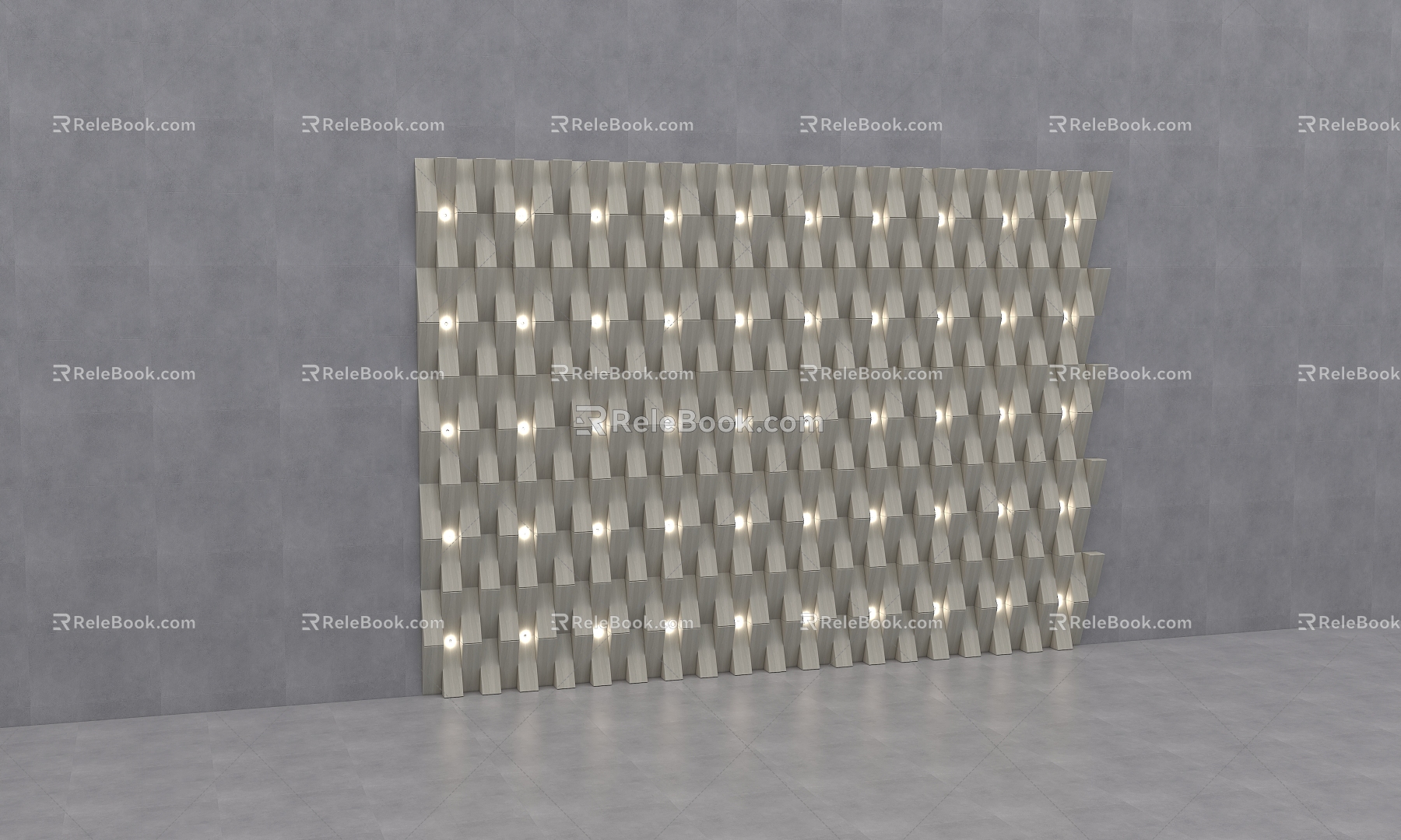 Bump background wall 3d model