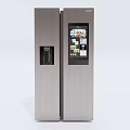 Refrigerator Double Door Refrigerator Smart Refrigerator 3d model