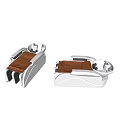 Modern White Massage Bed With Ergonomic Design And Comfortable Brown Cushion