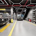 Industrial LOFT Auto Repair Shop Auto Repair Shop 3d model