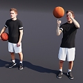 figure athlete basketball athlete sports athlete exercise athlete 3d model