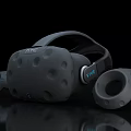 Vive VR Headset With Controllers For Immersive Virtual Reality Experience