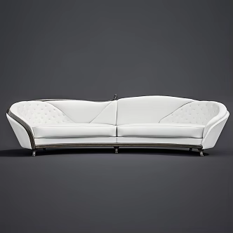 modern double sofa 3d model