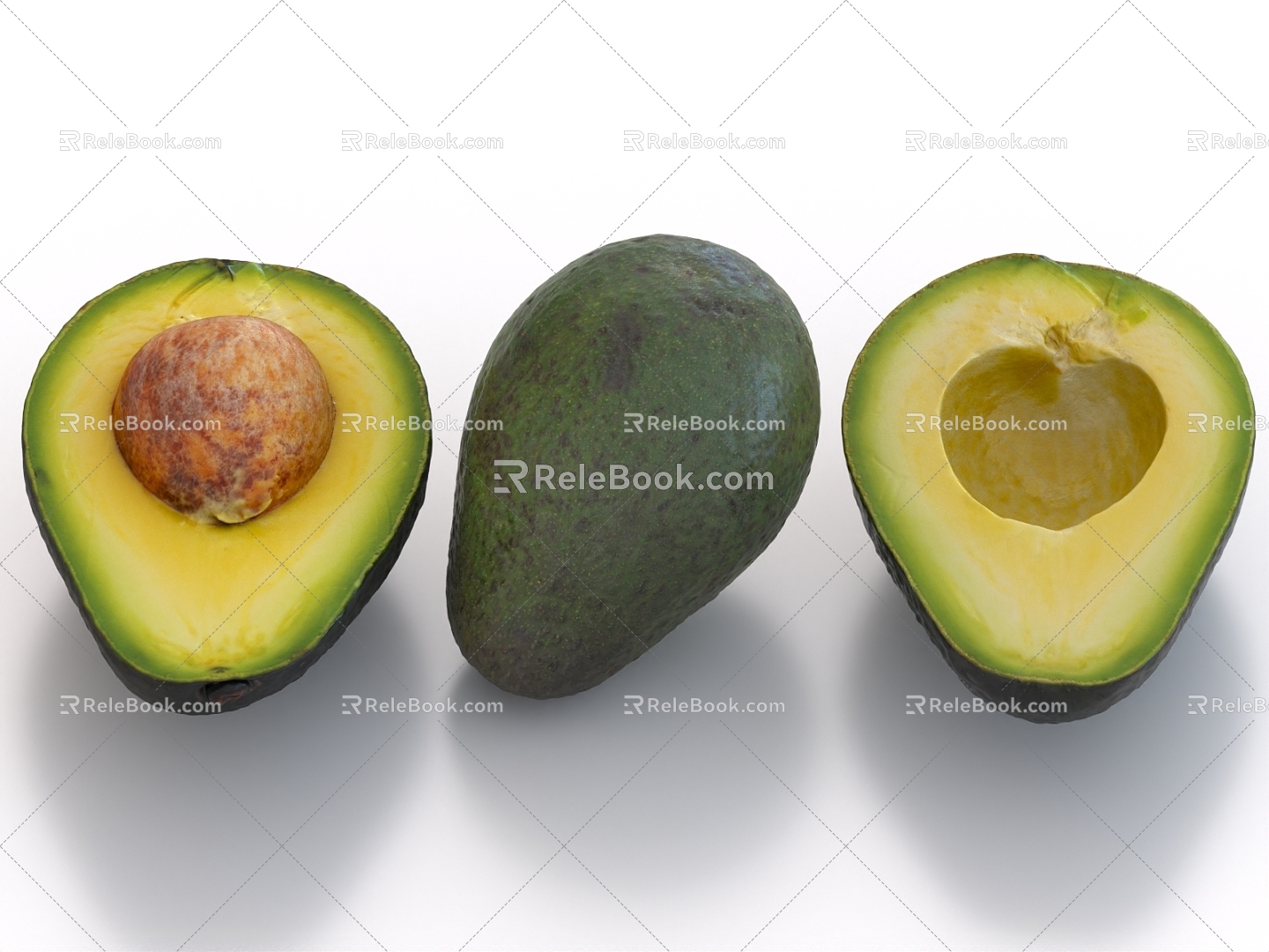 avocado avocado fruit 3d model