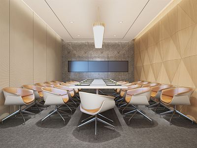 Modern Conference Room 3d model