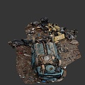 Scrap car 3d model