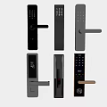 Various Smart Door Locks With Digital Keypad And Fingerprint Scanner Designs