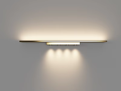Sleek Modern Wall Lamp With Minimalist Design And Soft Warm Light For Home Interior 3d model
