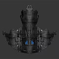 Futuristic Green Aircraft Featuring Intricate Design Blue Windows And Metallic Texture