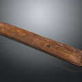 Natural Solid Wood Long Rectangular Slab With Brown Surface And Natural Texture