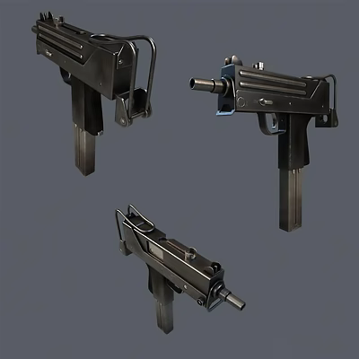 The modern pistol. 3d model