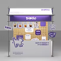 Bingo Themed Interactive Area With Display Stand Drink Images And Cartoon Dog
