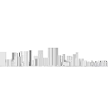 White Urban City Buildings With High Rise And Low Rise Architectural Models
