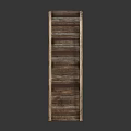 Curved Wooden Bridge with Railings and Natural Wood Planks Garden Structure Design