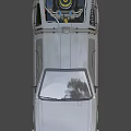 Back to the Future DeLorean Car Hovering With Rear Flux Capacitor And Gull Wing Doors