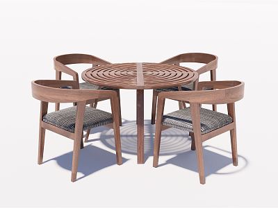 Modern Outdoor Table and Chair Casual Table and Chair Dining Table and Chair model