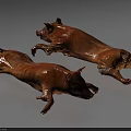 Whole Roasted Pig With Golden Brown Crispy Skin And Juicy Tender Meat