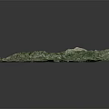 3D Terrain Model Featuring Mountain Ranges Lush Green Vegetation And Coastal Areas