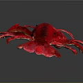 Striking Vibrant Red Lobster Aquatic Creature With Detailed Claws And Body Structure
