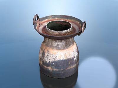Rugged Style Pottery Pot Pottery Flower Pot Antique Historical Relics Container Handicraft Clay Ware Pottery Ware Ancient Pottery 3d model