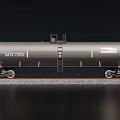 Heavy Duty Industrial Rail Tank Car with Ladder and Steel Wheel Assembly