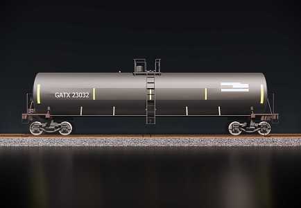 Modern oil tank train box oil tank train box 3d model